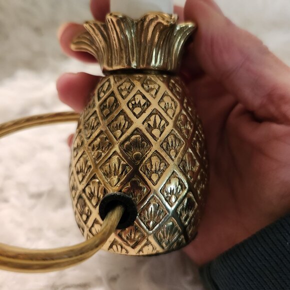 Vintage Pineapple Mini Table Lamp With Shade - Picture 5 of 5